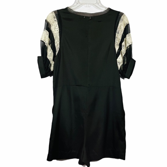 Asturo Tayama Japanese Designer Silk & Lace Romper - Picture 8 of 11